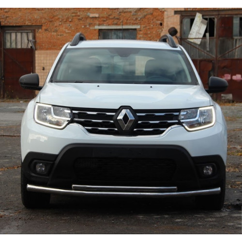 Защита переднего бампера Renault Duster 2018